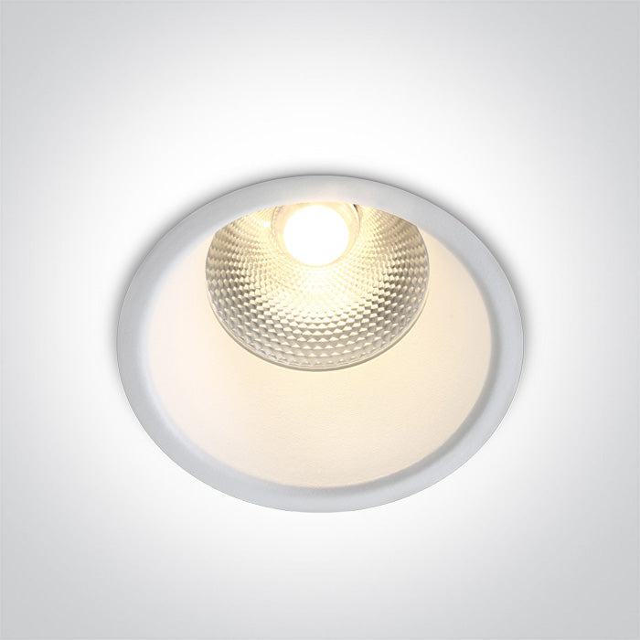One Light 10115FD/W/W WHITE LED 15W WW 24deg IP20 230V DARK LIGHT