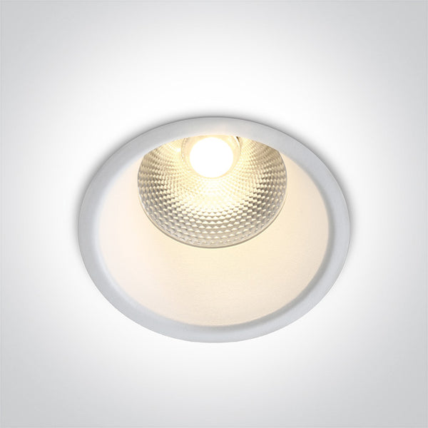 One Light 10115FD/W/W WHITE LED 15W WW 24deg IP20 230V DARK LIGHT