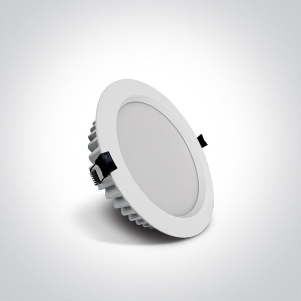 One Light 10118B/W/V WHITE 18W IP54 CCTV 230V