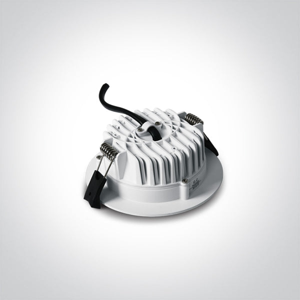 One Light 10118B/W/V WHITE 18W IP54 CCTV 230V