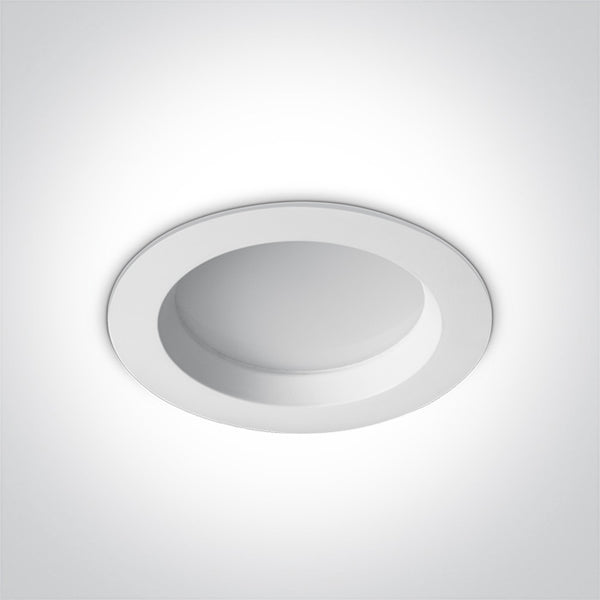 One Light 10118B/W/V WHITE 18W IP54 CCTV 230V