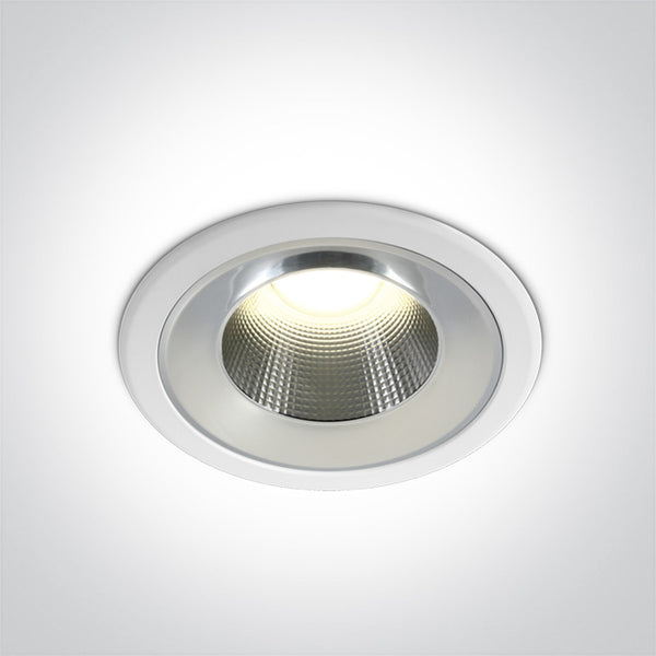 One Light 10118TD/W/C WHITE LED 18W IP54 CW 230V DARK LIGHT