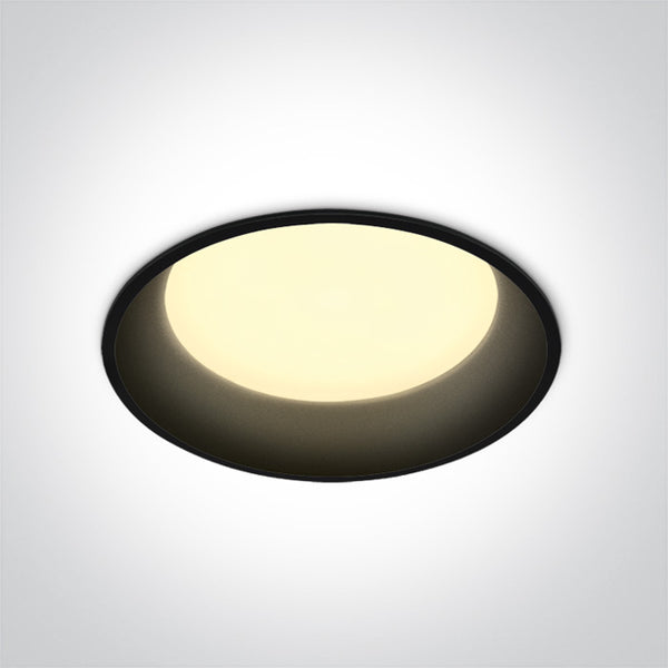 One Light 10122D/B/V BLACK 22W CCTV IP20 230V DARK LIGHT