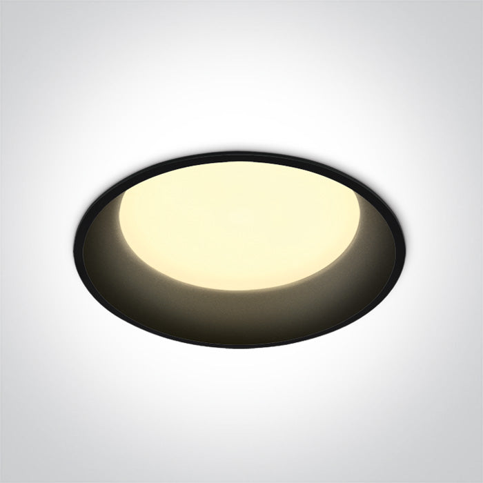 One Light 10122D/B/C BLACK LED 22w CW IP20 230V DARK LIGHT
