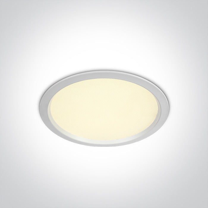 One Light 10124U/W/V WHITE SMD UGR19 24W CCTV IP44 230V