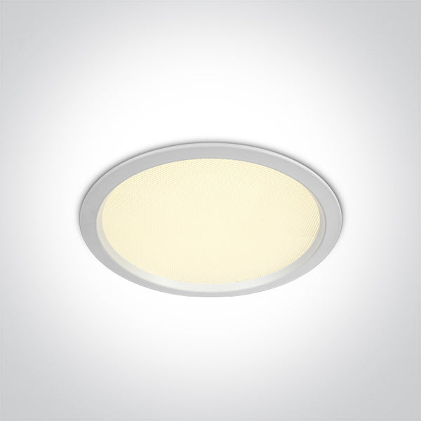 One Light 10124U/W/V WHITE SMD UGR19 24W CCTV IP44 230V
