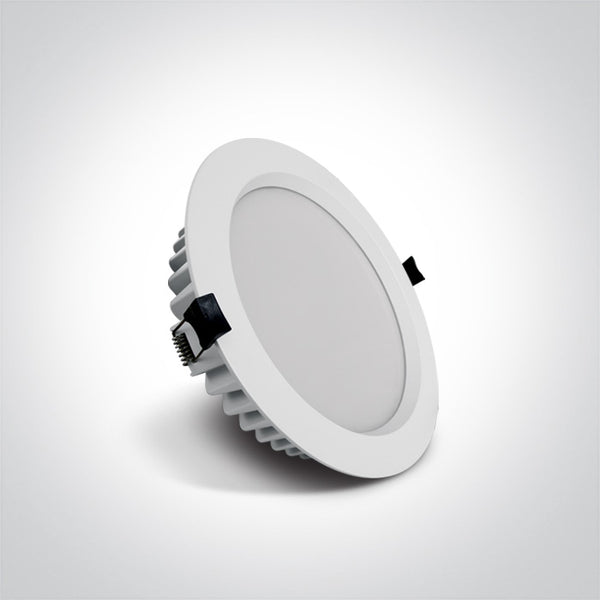 One Light 10125B/W/V WHITE 25W IP54 CCTV 230V