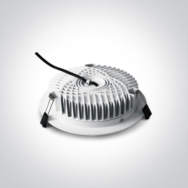 One Light 10125B/W/V WHITE 25W IP54 CCTV 230V