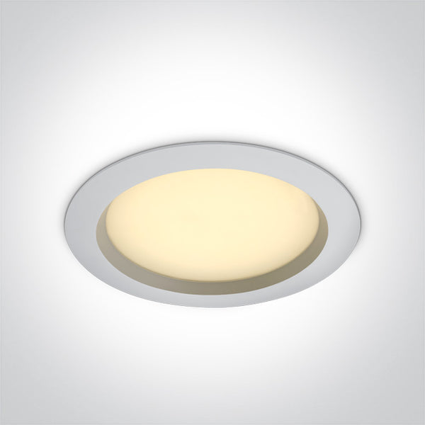 One Light 10125B/W/V WHITE 25W IP54 CCTV 230V
