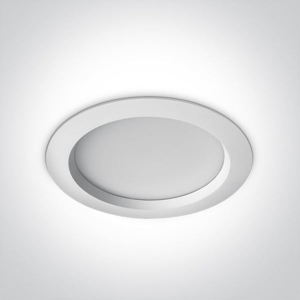 One Light 10125B/W/V WHITE 25W IP54 CCTV 230V
