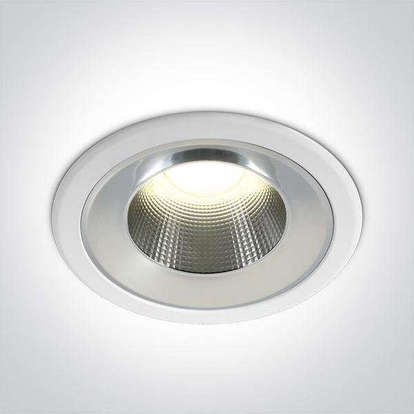One Light 10125TD/W/C WHITE LED 25W IP54 CW 230V DARK LIGHT