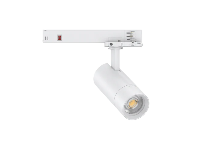 Ultranova 3 circuit Track Light White Dimmable Multi Wattage CCT (3000K / 4000K / 5000K 24-60° zoomable)
