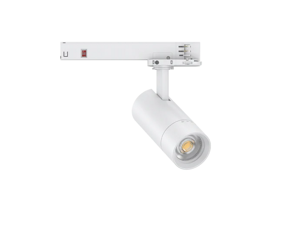 Ultranova 3 circuit Track Light White Dimmable Multi Wattage CCT (3000K / 4000K / 5000K 24-60° zoomable)