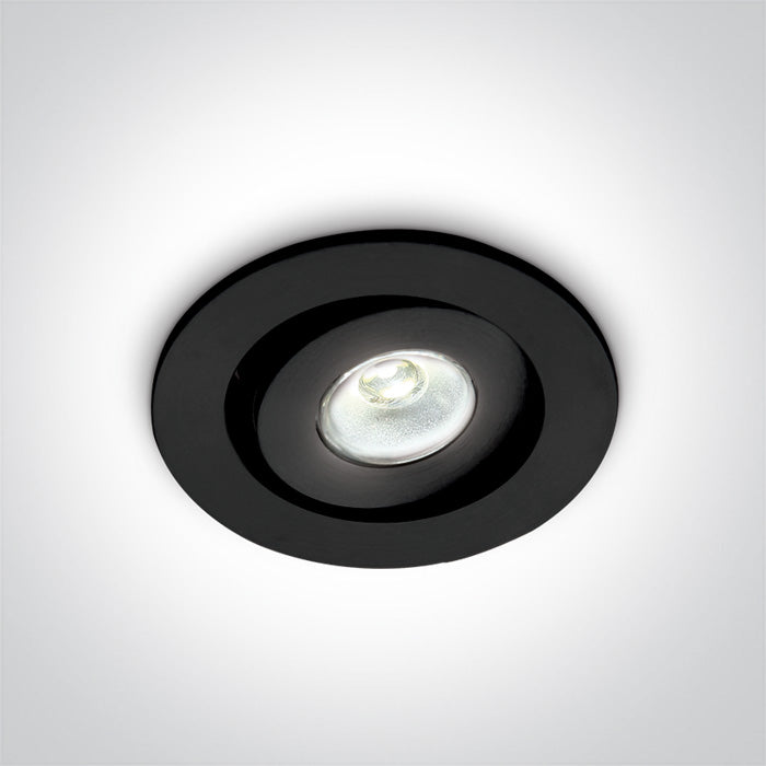 One Light 11101B/D/15 BLACK LED DAYLIGHT 1w 15d