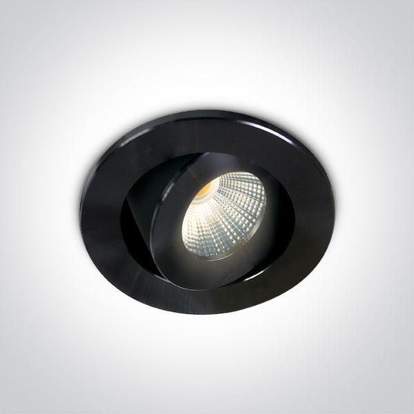 One Light 11103B/B/W BLACK COB LED 1w/3w WW 40deg 350mA/700mA