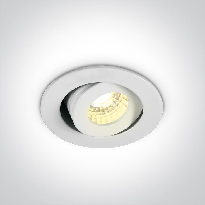 One Light 11103B/W/W WHITE COB LED 1w/3w WW 40deg 350mA/700mA IP20