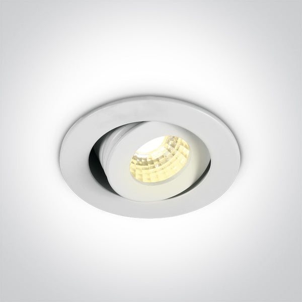 One Light 11103B/W/W WHITE COB LED 1w/3w WW 40deg 350mA/700mA IP20