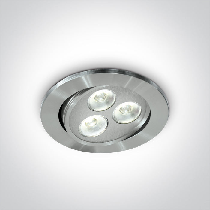 One Light 11103L/D/15 ALUMINIUM LED DAYL 3x1w 15d