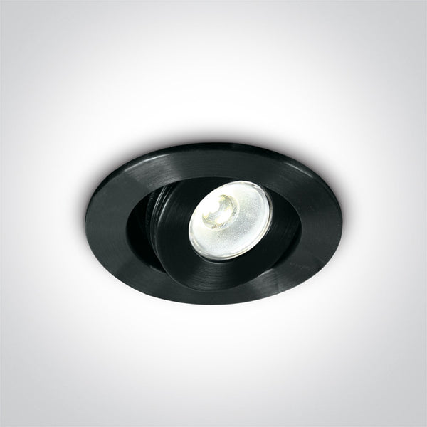 One Light 11103LC/B/D/35 BLACK LED 3w DL 35d