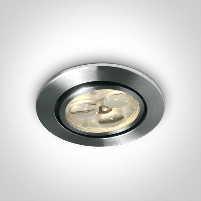 One Light 11103N/AL/D/35 ALUMINIUM LED DAYL 3x1w 35d