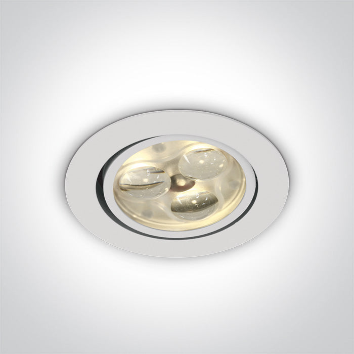 One Light 11103N/W/D/35 WHITE LED DAYL 3x1w 35d