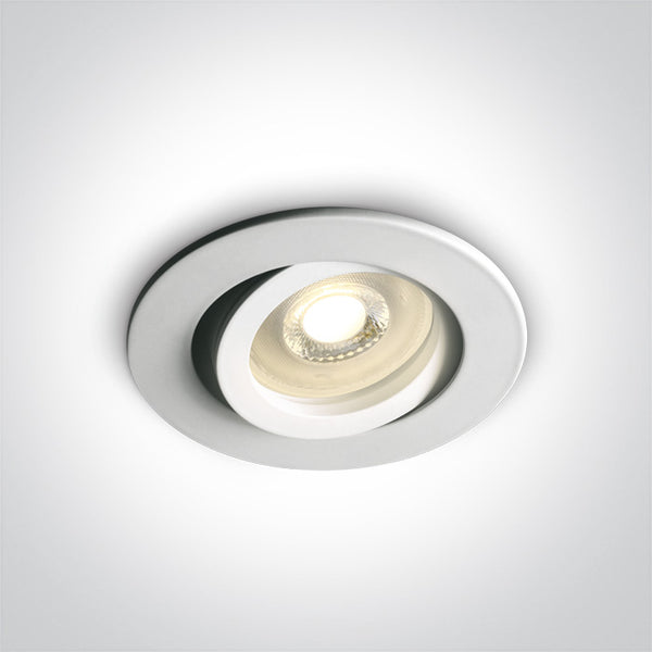 One Light 11105A1/W WHITE ADJUSTABLE GU10 50W