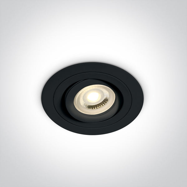 One Light 11105ABG/B BLACK GU10 10w ADJUSTABLE
