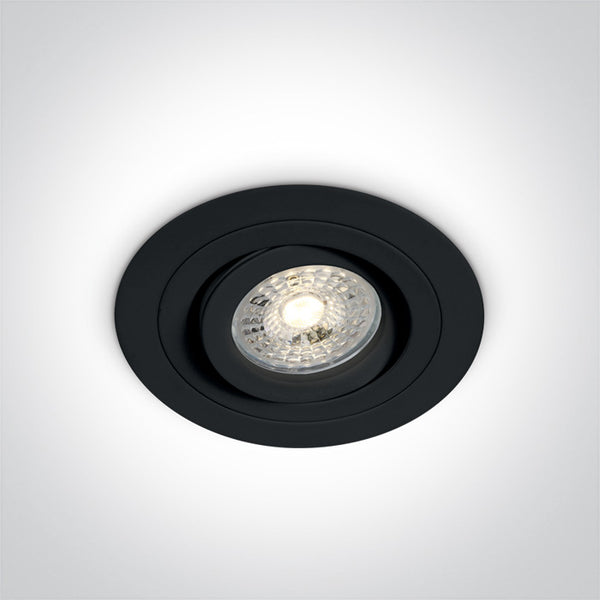 One Light 11105ABGL/B BLACK GU10 50w LEAF SPRINGS