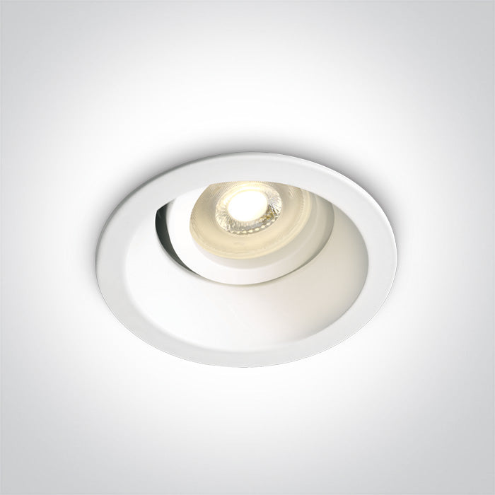 One Light 11105D4/W WHITE DARK LIGHT ADJUSTABLE GU10 50W