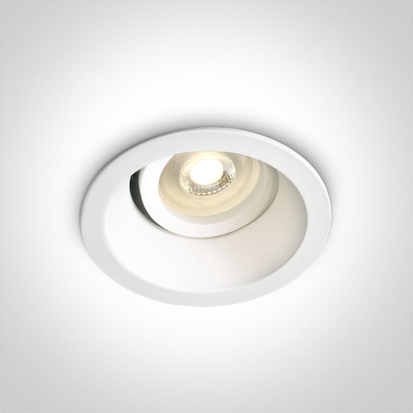 One Light 11105D4/W WHITE DARK LIGHT ADJUSTABLE GU10 50W