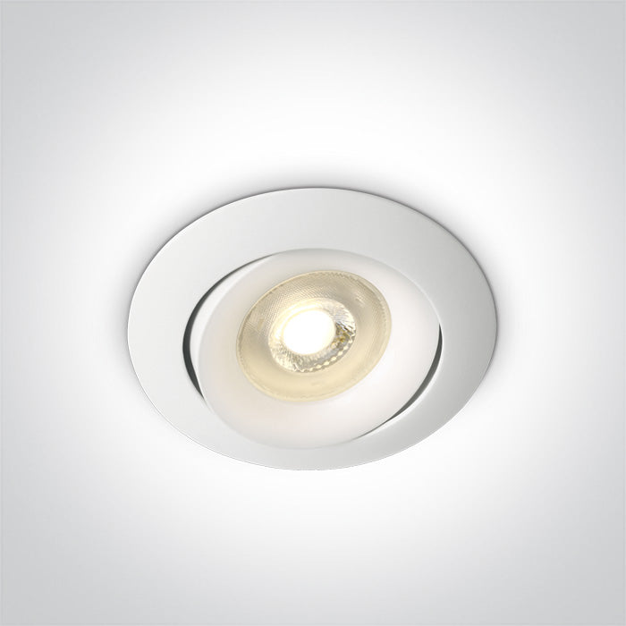 One Light 11105U/W WHITE GU10 50W ADJUSTABLE