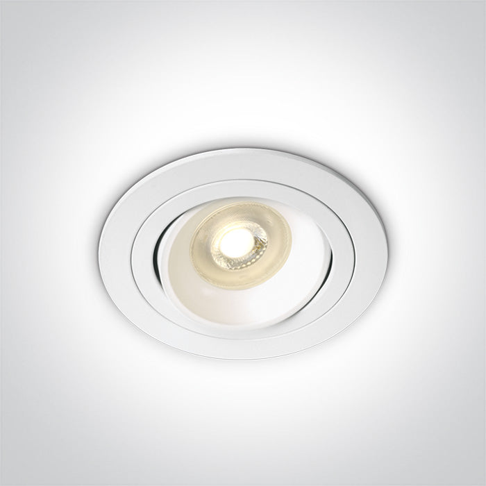One Light 11105UB/W WHITE GU10 50W ADJUSTABLE