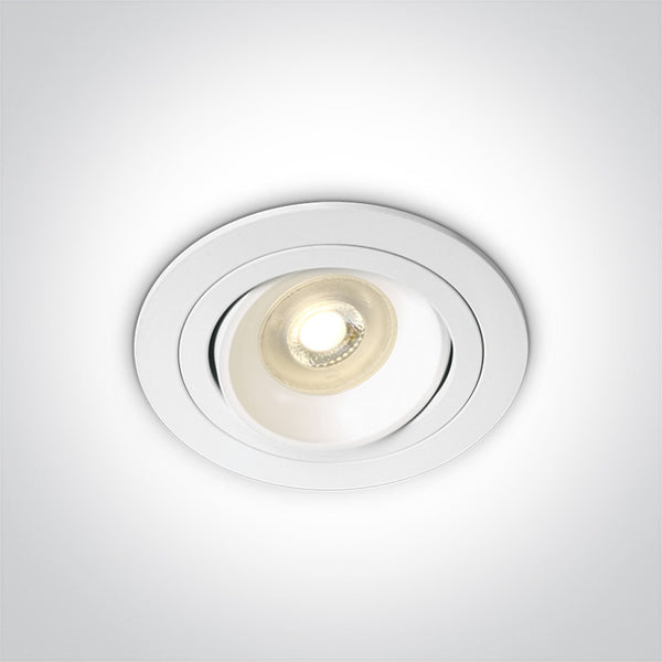 One Light 11105UB/W WHITE GU10 50W ADJUSTABLE