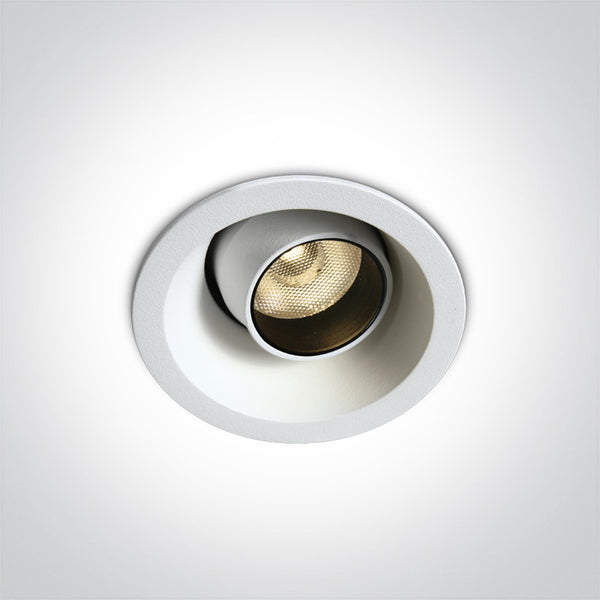 One Light 11106M/W/W WHITE COB LED 6W WW 350mA 24deg IP20 DIMMABLE ADJUSTABLE