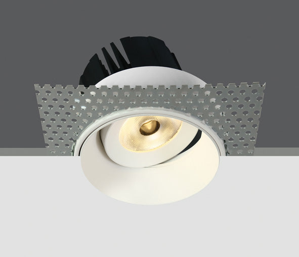 One Light 11107BT/W/W WHITE COB LED 7W WW 700mA 38deg IP54 TRIMLESS ADJUSTABLE