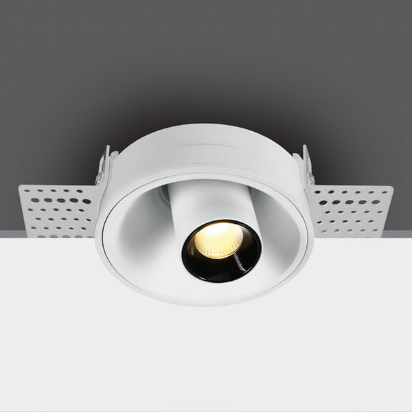 One Light 11107TTR/W/W WHITE COB LED 7W TRIMLESS WW 38deg ADJUSTABLE DARK LIGHT 230V