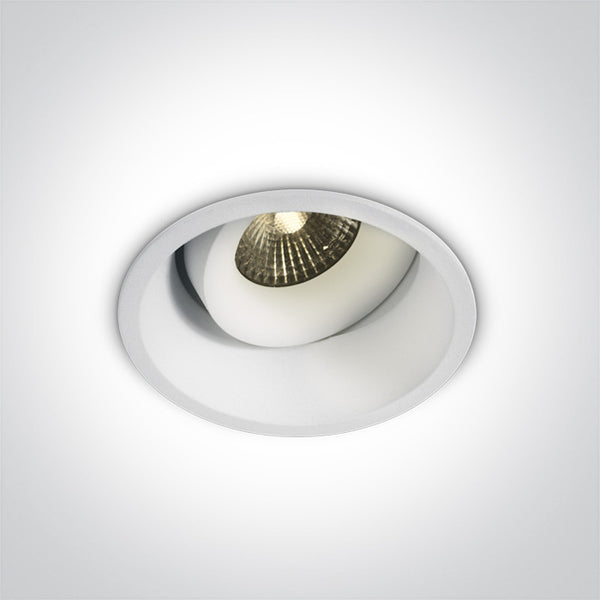 One Light 11107WD/W/W WHITE LED 7W WW 36deg 700mA IP54 ADJUSTABLE DARK LIGHT