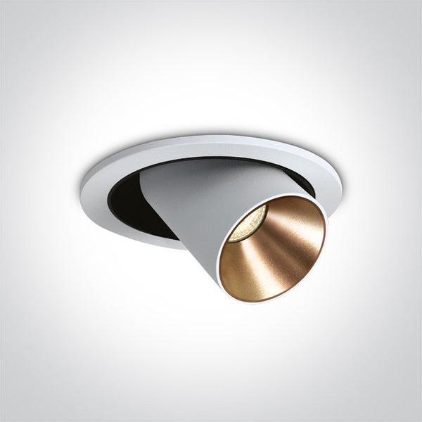 One Light 11109B/W/W WHITE COB LED 9W WW 40deg 500mA DARK LIGHT