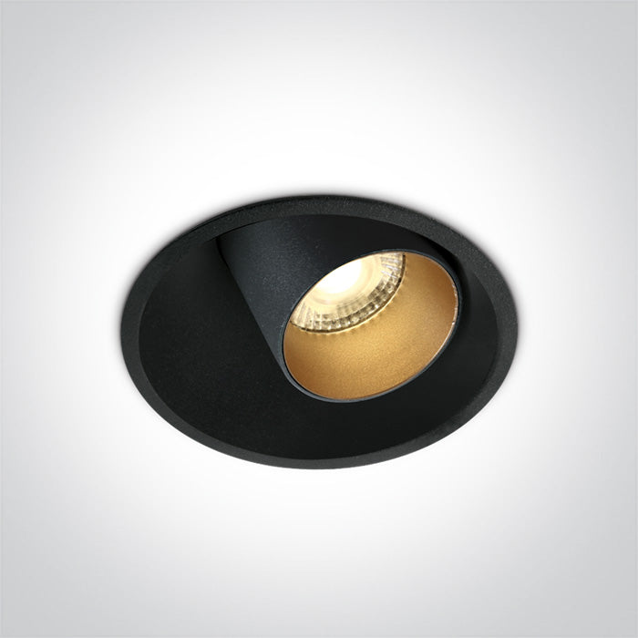 One Light 11111C/B/W BLACK COB 11W WW IP20 38deg 230V ADJUSTABLE DARK LIGHT