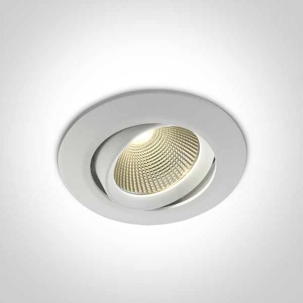 One Light 11112/W/W WHITE COB LED 12w WW 700mA 38deg IP20 ADJUSTABLE