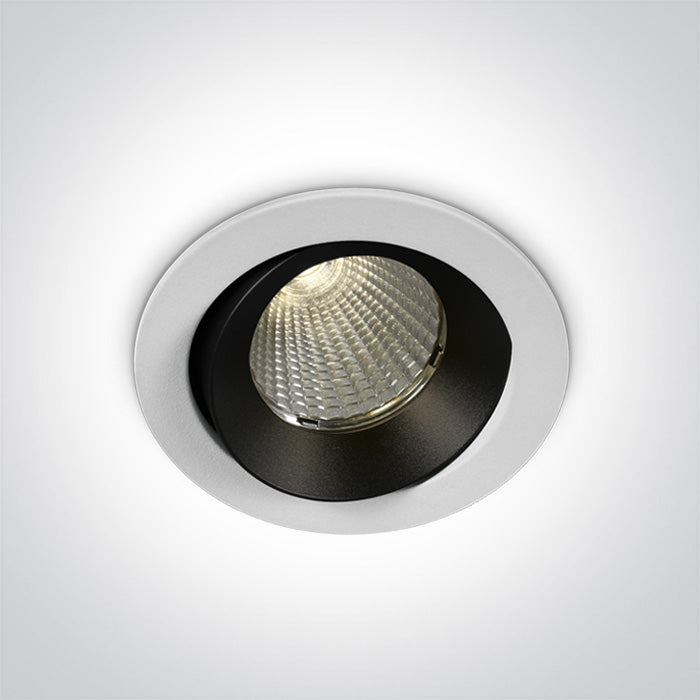 One Light 11112P/W/W WHITE COB LED 12W WW 40deg 700mA IP65 DARK LIGHT