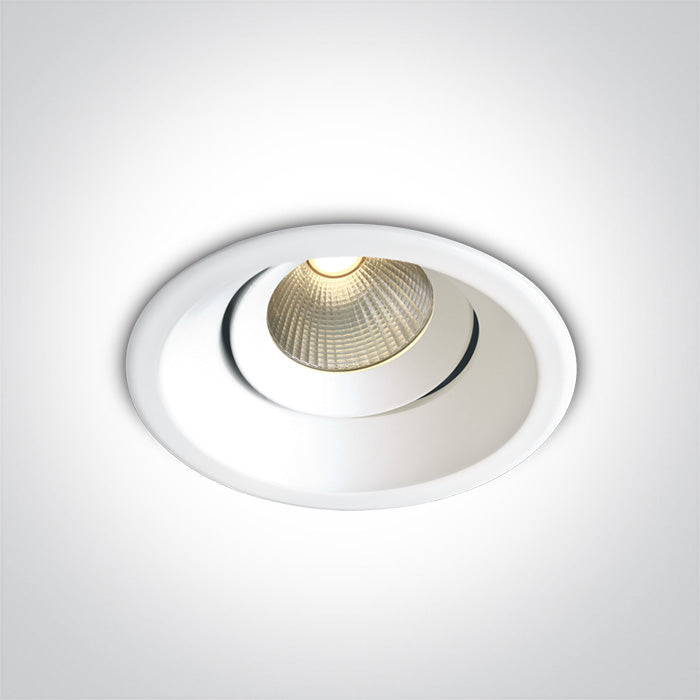 One Light 11112TA/W/W WHITE COB LED 12w WW DARK LIGHT 700mA 40deg IP20 ADJUSTABLE