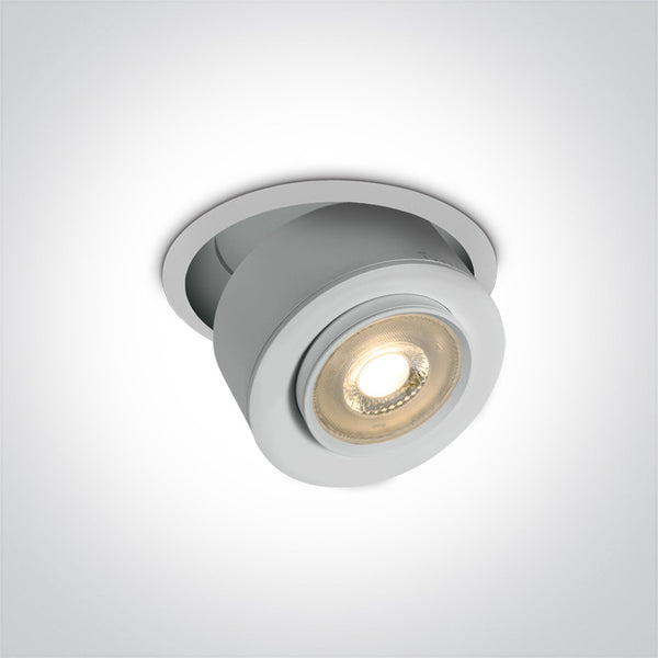 One Light 11115G/W/W WHITE RECESSED COB 15W WW 15-45deg 230V HONEYCOMB