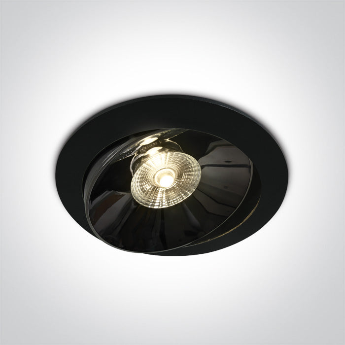 One Light 11130E/B/W BLACK LED 30W WW IP20 30deg 230V DARK LIGHT