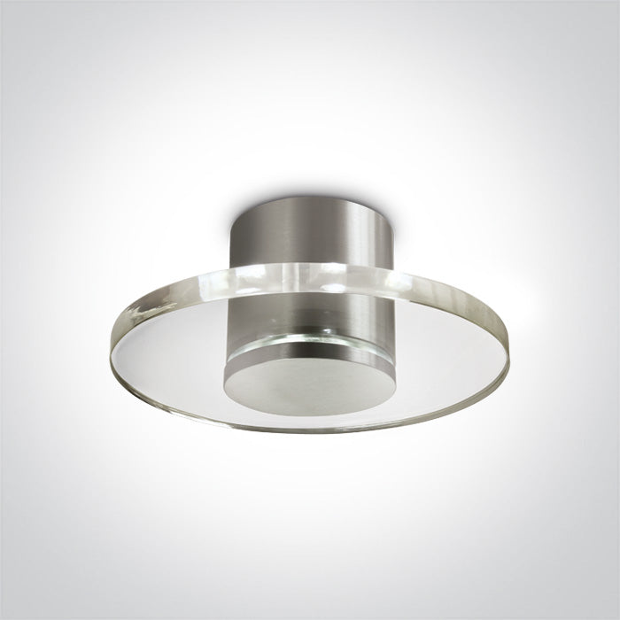 One Light 12101/AL/W ALUMINIUM LED WARMWHITE 240v