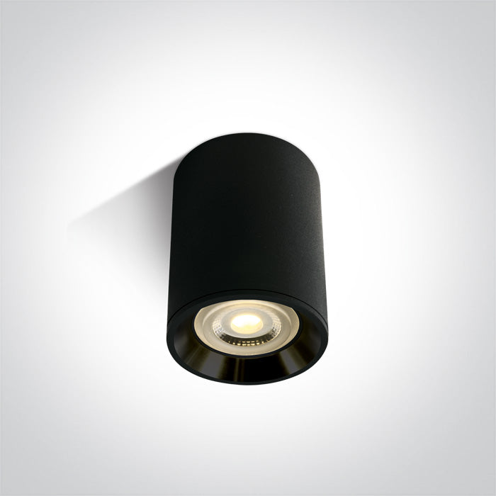 One Light 12105AL/B/B BLACK GU10 10W BLACK REFLECTOR