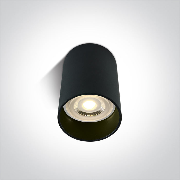 One Light 12105E/B BLACK CYLINDER GU10 20W