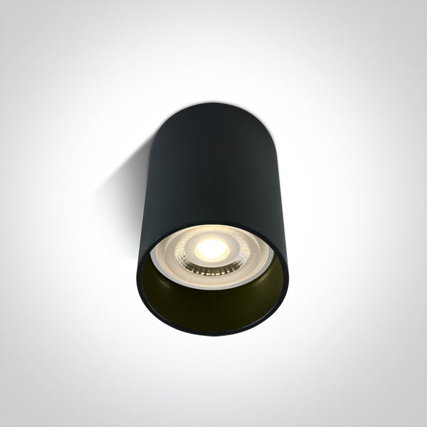 One Light 12105E/B BLACK CYLINDER GU10 20W