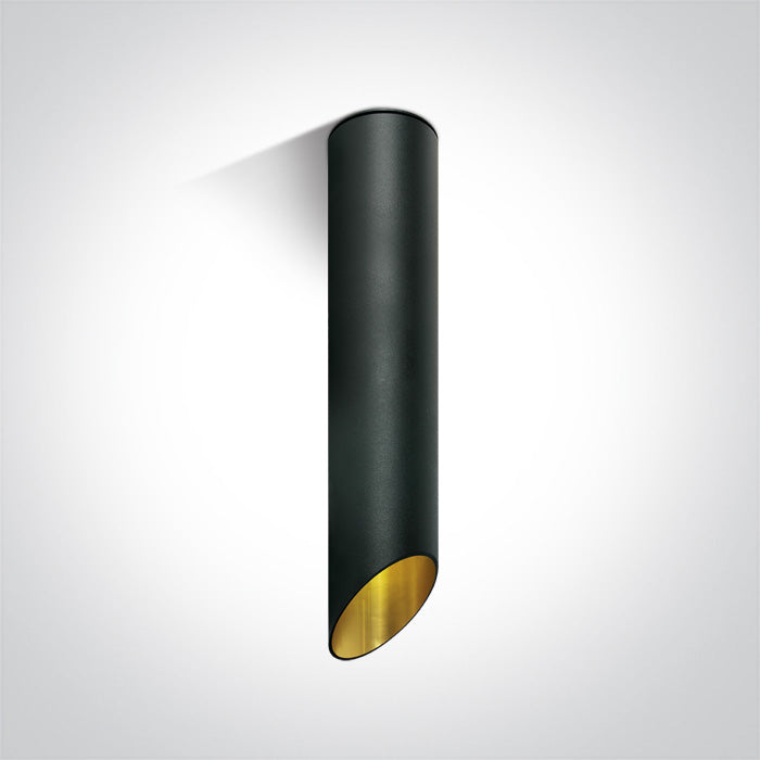 One Light 12105E2/B/GL BLACK CYLINDER MR16 GU10 10w 300mm DARK LIGHT