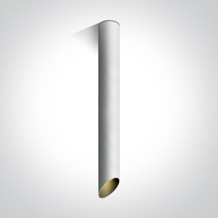 One Light 12105E3/W/B WHITE CYLINDER MR16 GU10 10w 500mm DARK LIGHT